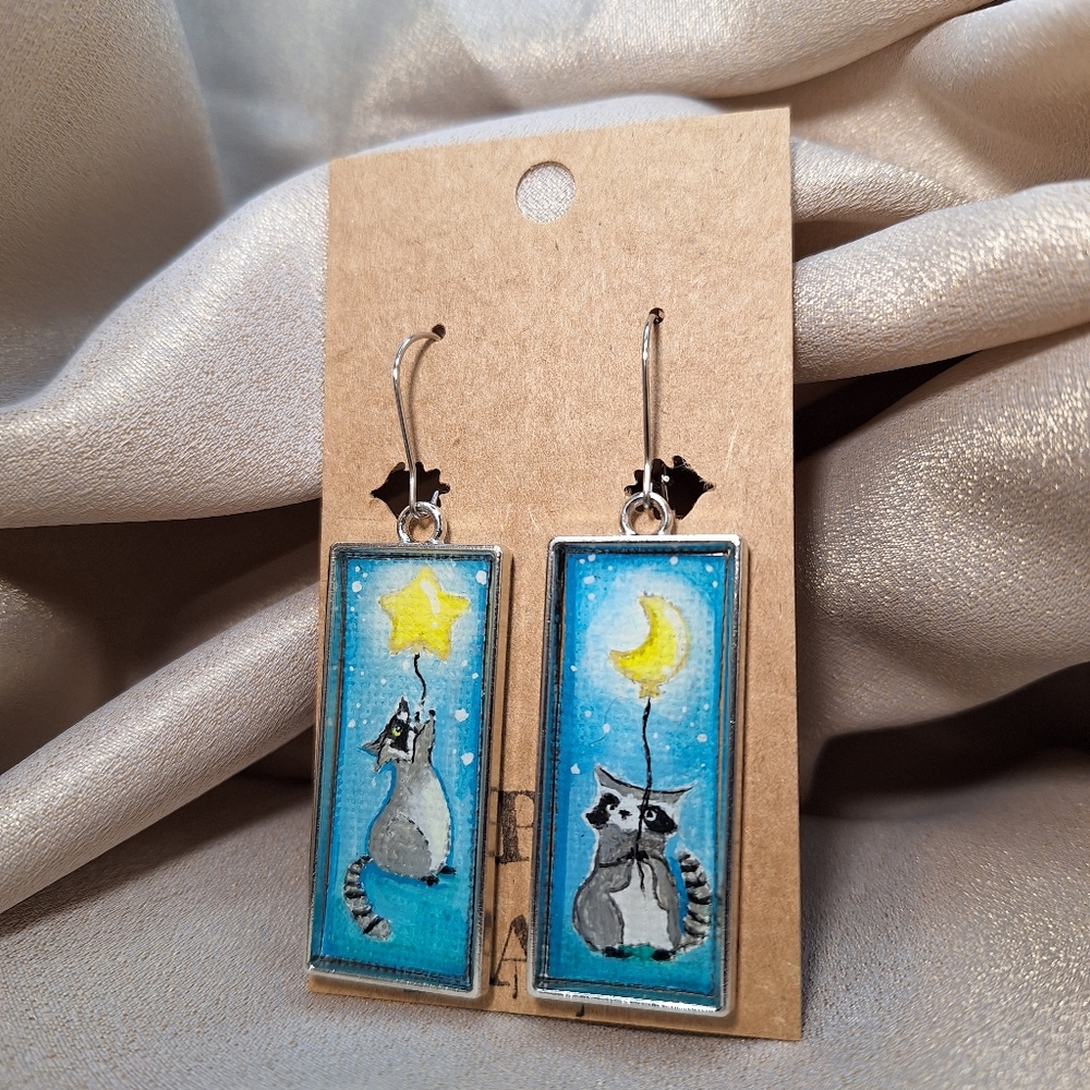 Hand painted earrings